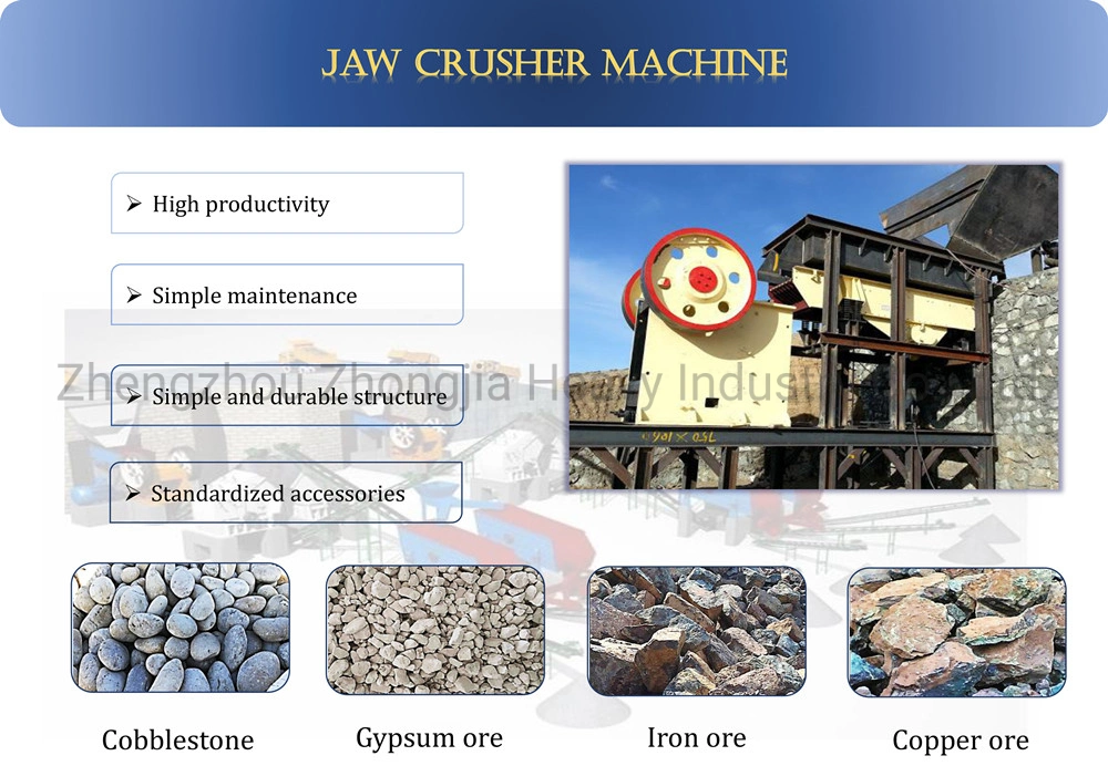 Factory Price Jaw Crusher for Sale Crushing Machine and Mining Equipment