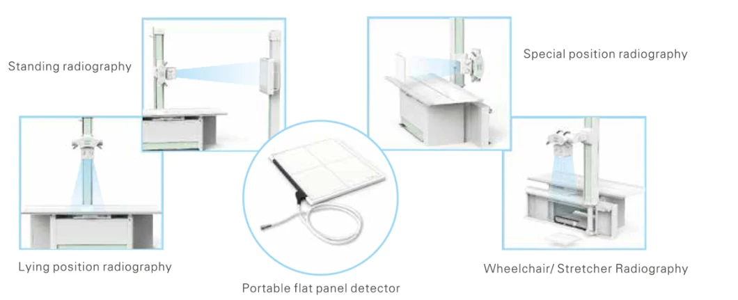 32kw 100 Ma Medical Equipments Other Radiology Equipment Digital X-ray Machine with Factory Price