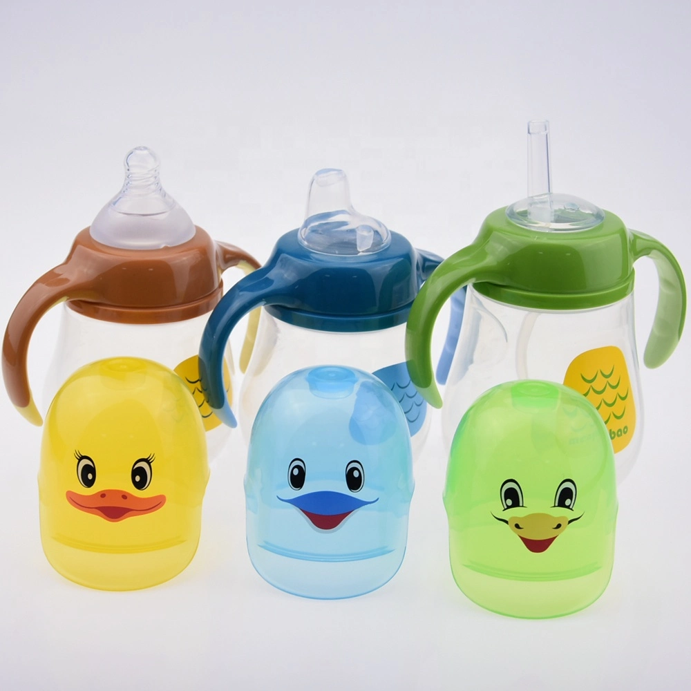 Kids Tableware Feeding 280ml 10oz Wide Neck Baby Bottle and Drinking Use Goods Wholesale