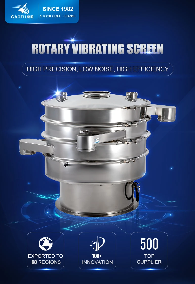 Circular Grading and Sieving Catalyst Machine Roatry Vibrating Screen High Frequency Sieve